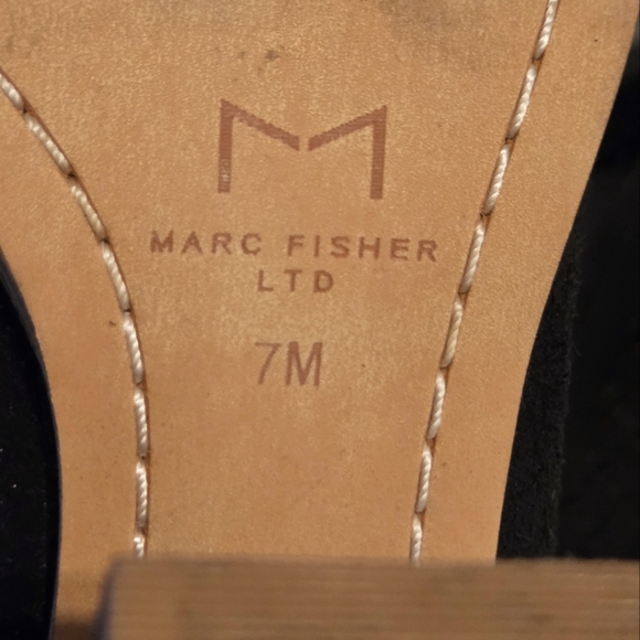 Marc Fisher Arwen Suede Perforated Heeled Bootie - Picture 7 of 7